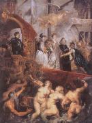 Peter Paul Rubens The Landing of Marie de-Medici at Marseille France oil painting artist